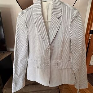 Amanda & Chelsea White and Blue Blazer